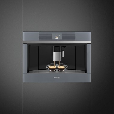 Smeg Linea aesthetic line built-in coffee machines